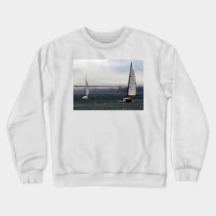 San Francisco, Golden Gate, yachts Crewneck Sweatshirt
